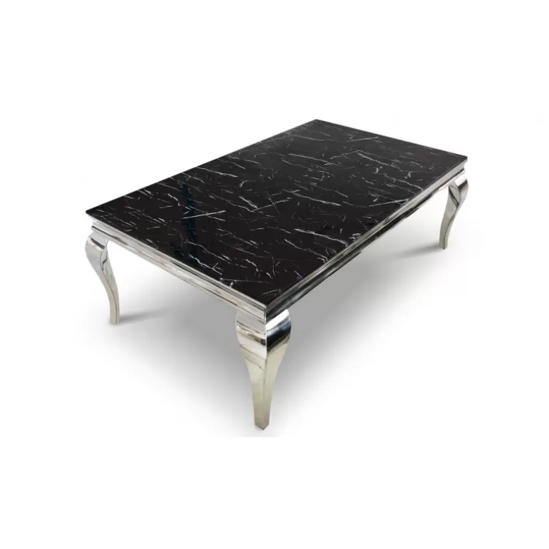 Table basse effet marbre baroque rectangulaire - Betty 120x70<Meubles Moss Cheap