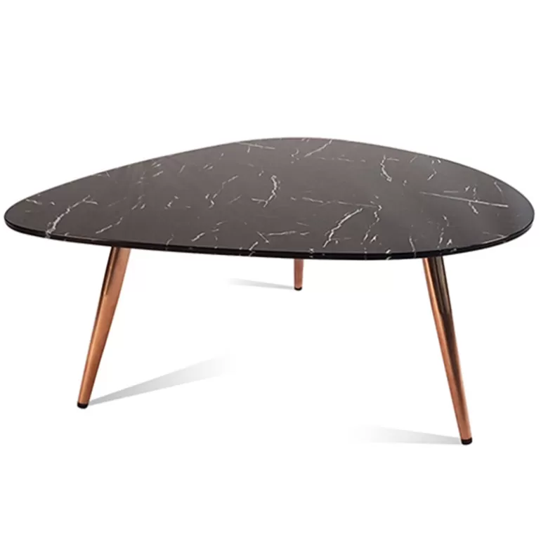 Table basse effet marbre - Cecile Ø80<Meubles Moss New