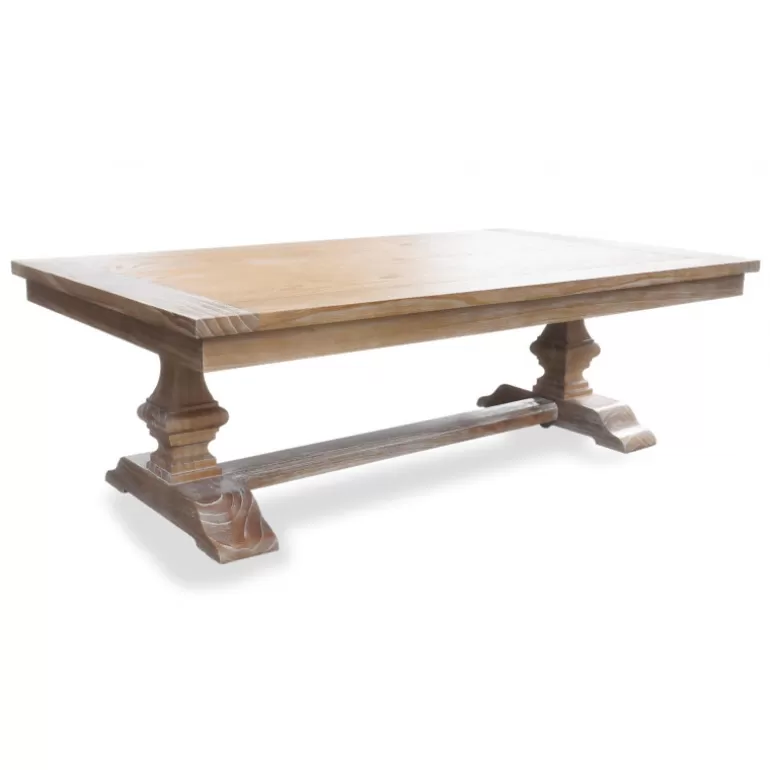 Table basse monastère bois massif - Avignon 140x80<Meubles Moss Store