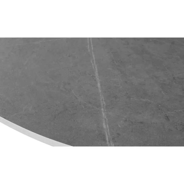 Table basse ovale en ceramique effet marbre<Meubles Moss Shop