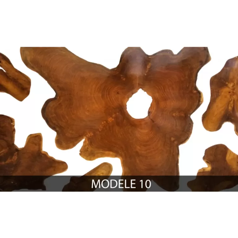 Table basse rectangulaire en bois et résine blanche - Jolane 130x80<Meubles Moss Best