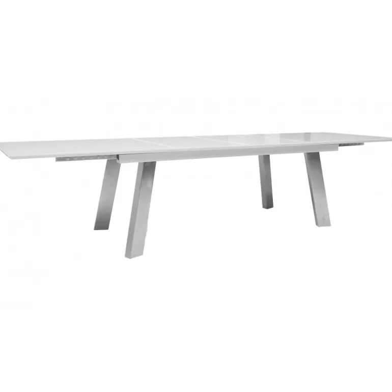 Table de salle à manger extensible 16 personnes laqué - Muonio 220/400x100<Meubles Moss Cheap