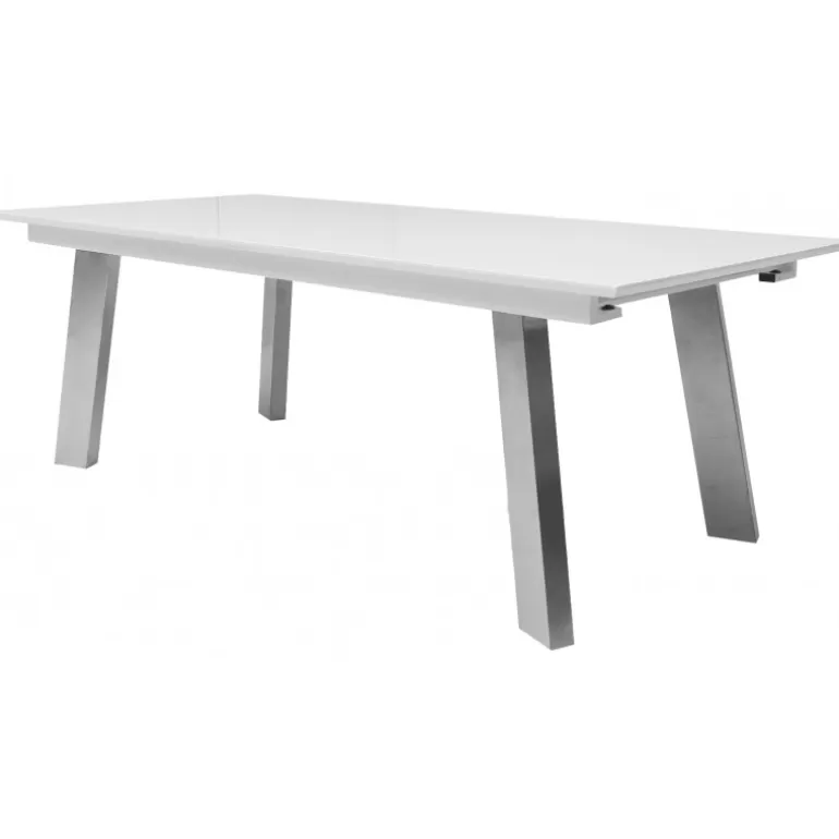 Table de salle à manger extensible 16 personnes laqué - Muonio 220/400x100<Meubles Moss Cheap
