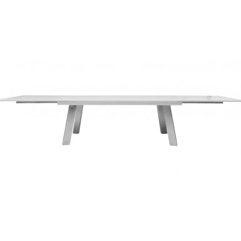 Table de salle à manger extensible 16 personnes laqué - Muonio 220/400x100<Meubles Moss Cheap