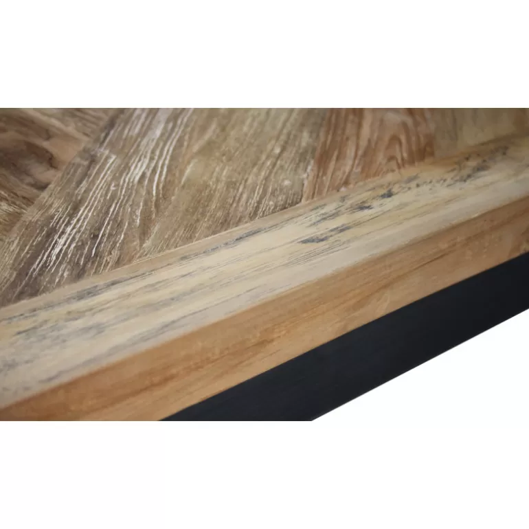 Table de salle à manger style industriel en bois - Kingdom 220x100<Meubles Moss Outlet