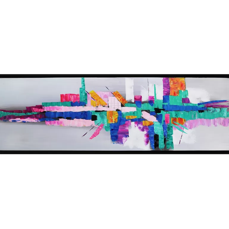 Tableau glossy peinture à l'huile 155x55 cm - Durban<Meubles Moss Best