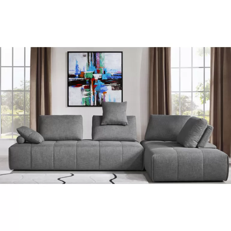 Tableau glossy peinture à l'huile 105x105 cm - Flint<Meubles Moss Clearance