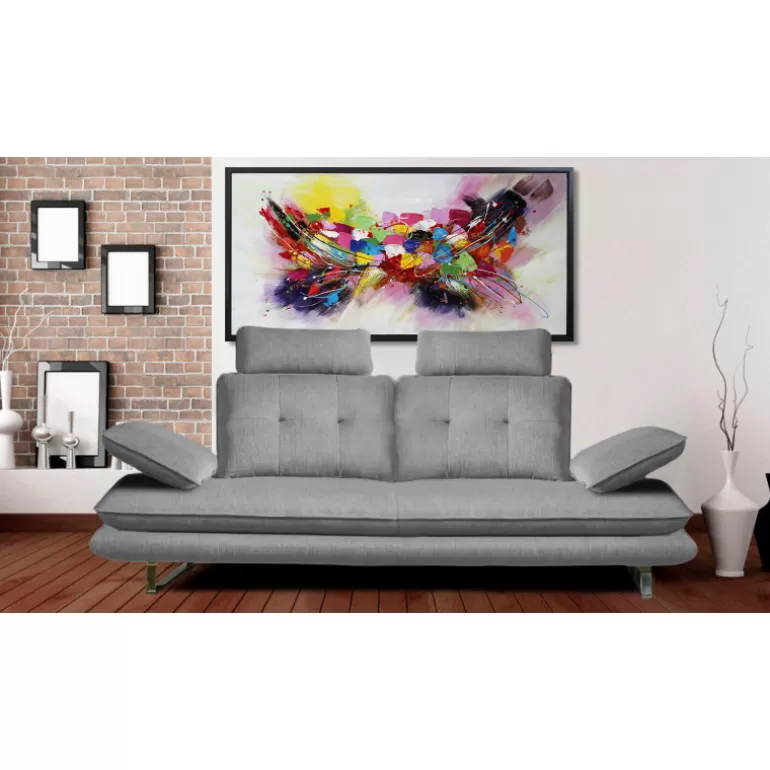 Tableau glossy peinture à l'huile 125x65 cm - Kigali<Meubles Moss Clearance