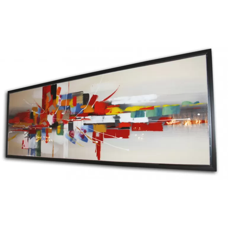 Tableau glossy peinture à l'huile 150x50 cm - Romny<Meubles Moss Clearance
