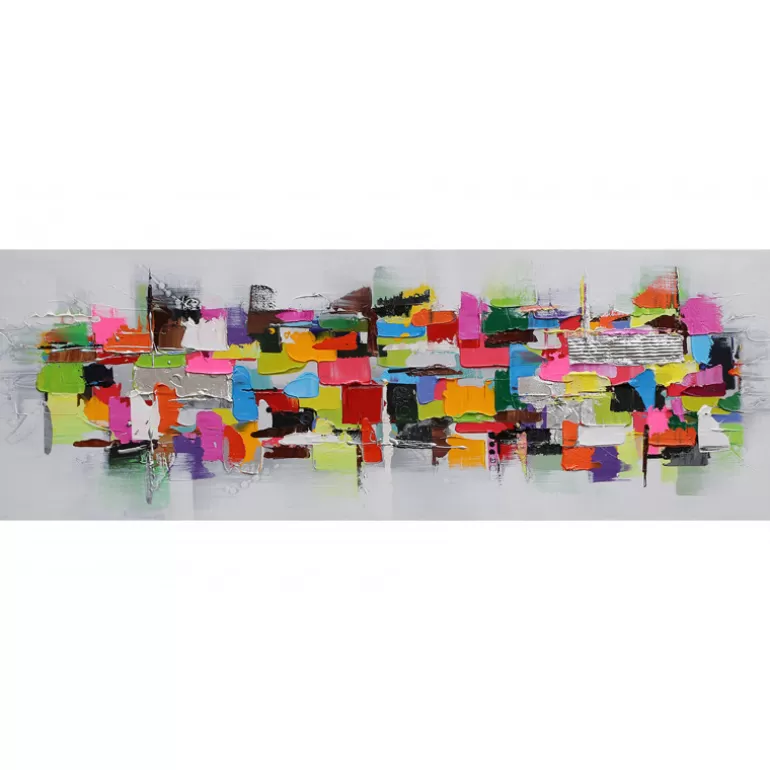 Tableau peinture à l'huile 120x40 cm - Nalay<Meubles Moss Clearance
