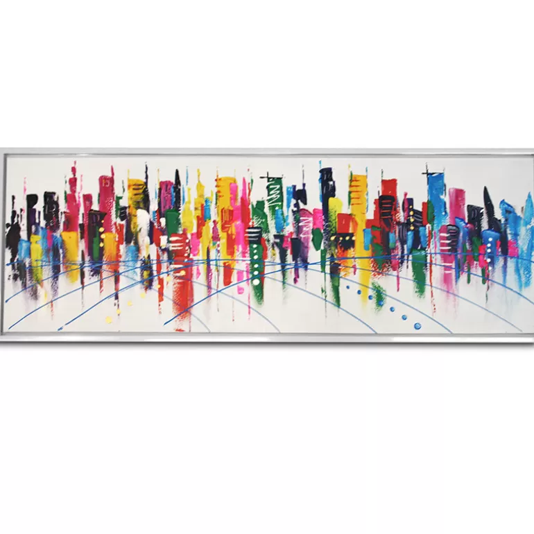 Tableau peinture à l'huile 150x50 cm - Valki<Meubles Moss Fashion