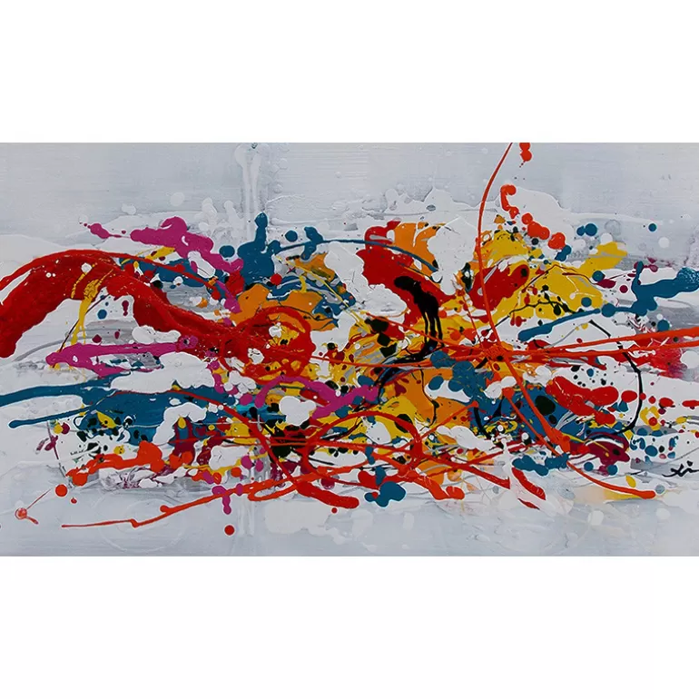Tableau peinture à l'huile 100x50cm - Irpin<Meubles Moss Sale