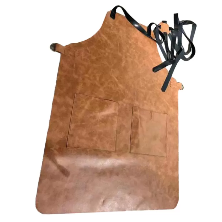 Tablier de cuisine en cuir marron - Kamin Tablier<Meubles Moss Hot