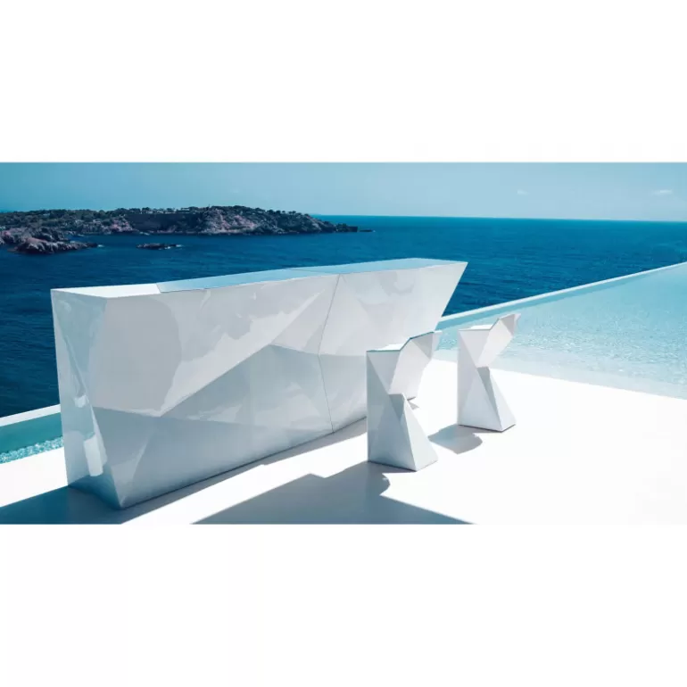 Tabouret de bar contemporain en polyéthylène design Vondom - Vertex 72cm<Meubles Moss Hot
