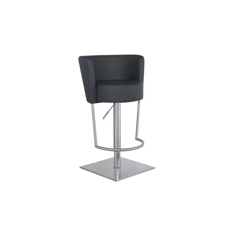 Tabouret de bar en inox brossé - Ankara 64/90cm<Meubles Moss Clearance