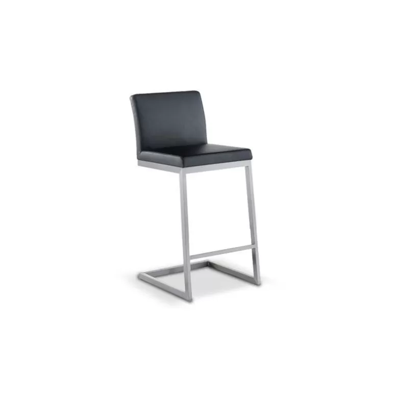 Tabouret de cuisine en inox brossé - Collby 65cm<Meubles Moss Sale