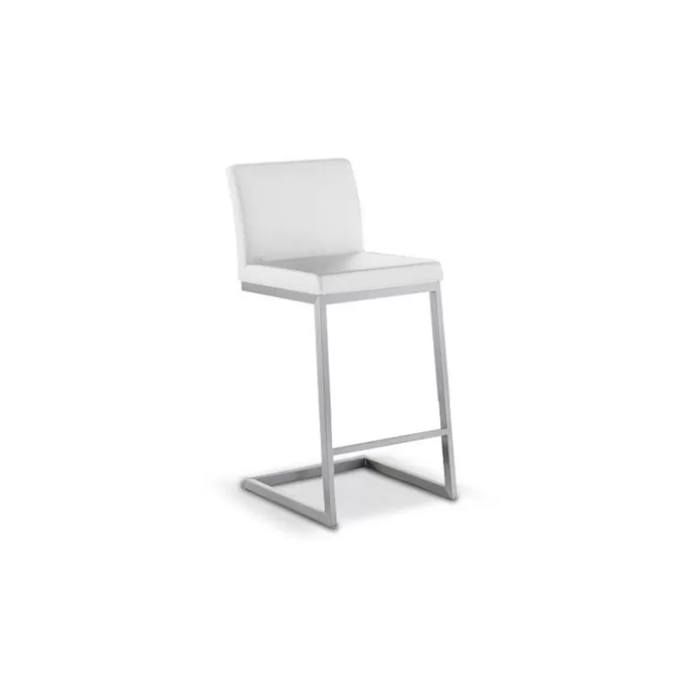 Tabouret de cuisine en inox brossé - Collby 65cm<Meubles Moss Store