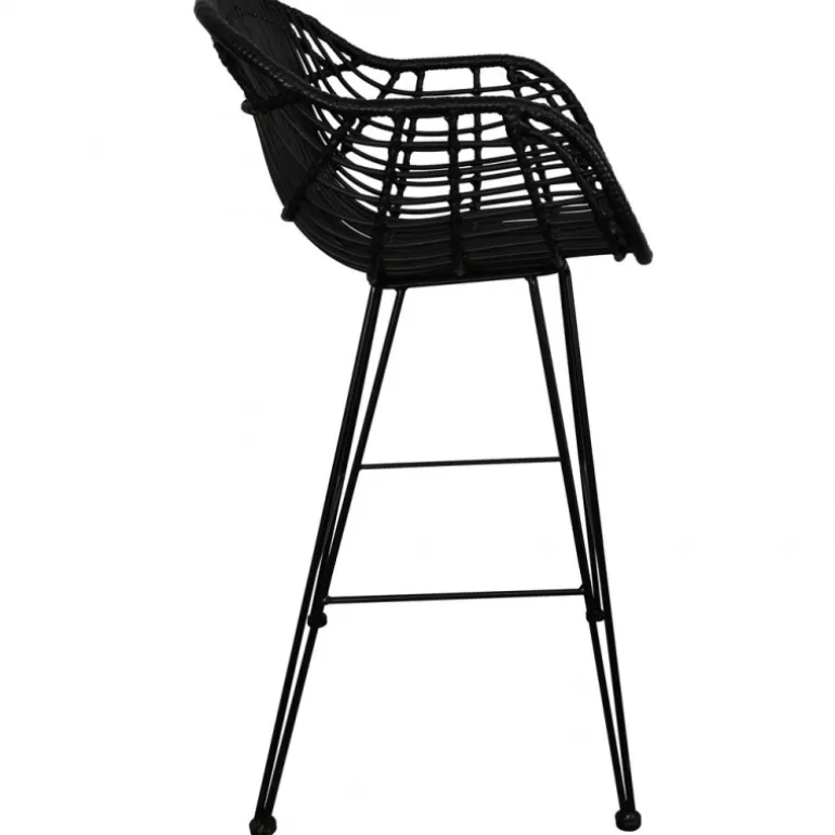 Tabouret de cuisine en rotin intérieur / extérieur - Lombok 65cm<Meubles Moss Best
