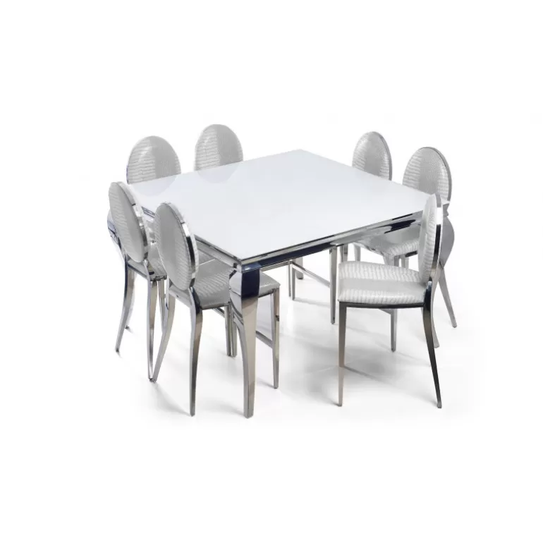 Tabouret de cuisine style baroque effet croco - Palmyr 65cm<Meubles Moss Online