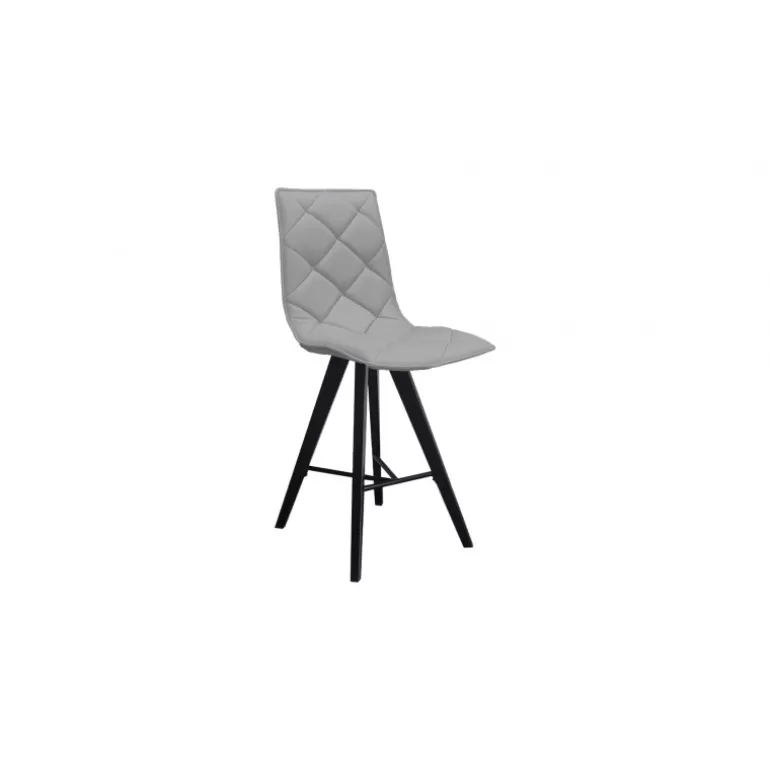 Tabouret en simili et pieds noirs - Solvig 65cm<Meubles Moss Hot