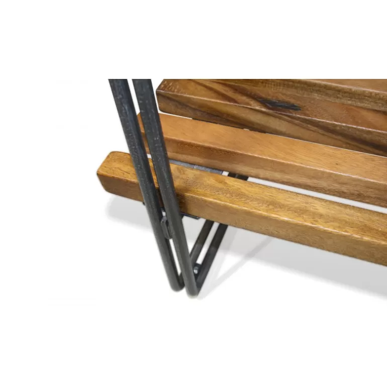 Étagère de style industriel en bois et structure métallique - Elise<Meubles Moss Shop
