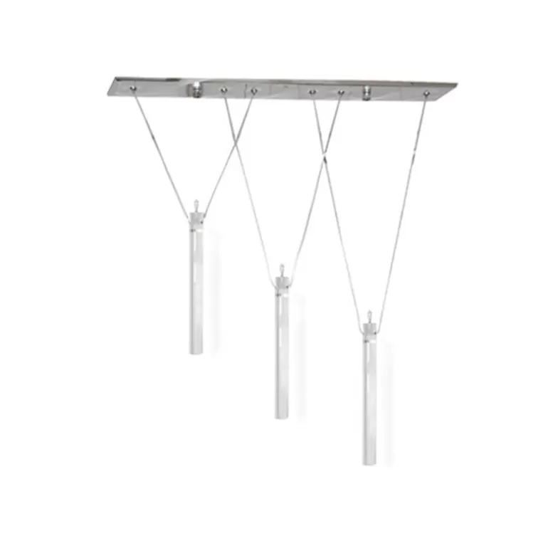 Trio - Lustre design avec pampilles en verre<Meubles Moss Best Sale