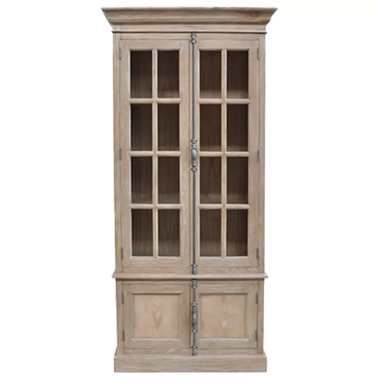 Vitrine en bois 4 portes vitrées - Avignon H210<Meubles Moss Store